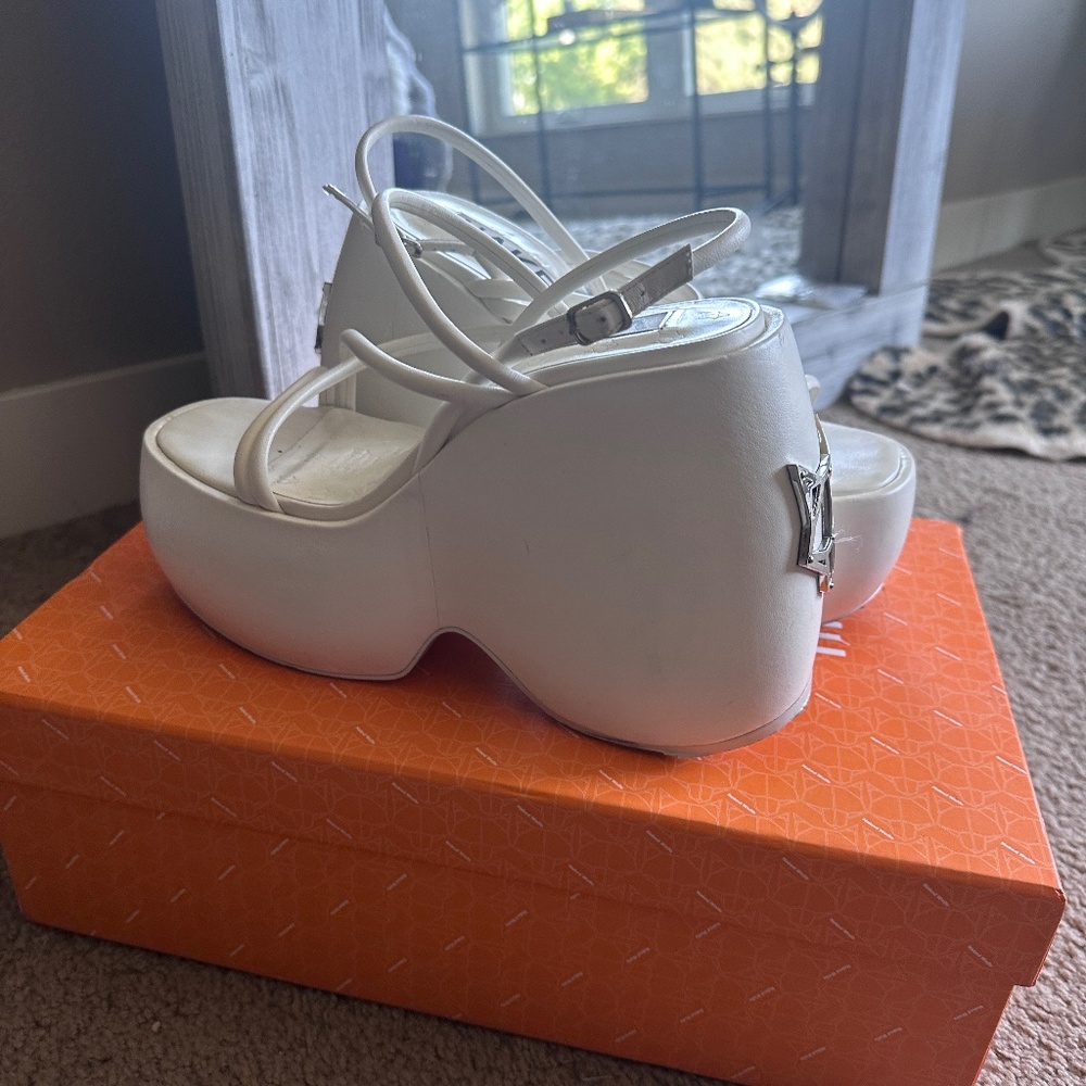 White Platform Heels
